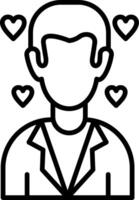 Father Line Icon Design Element vector