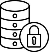Data Access Line Icon Design Element vector