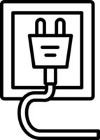 Electricity Line Icon Design Element vector