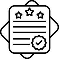 Checked Line Icon Design Element vector