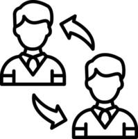 Change Line Icon Design Element vector