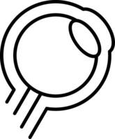 Optical Line Icon Design Element vector