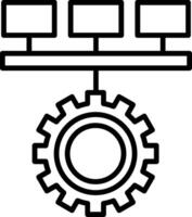 Logical Line Icon Design Element vector