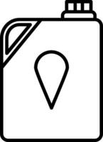 Sodium Hypochlorite Line Icon Design Element vector