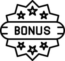 Bonus Line Icon Design Element vector