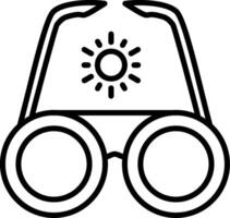 Sunglasses Line Icon Design Element vector