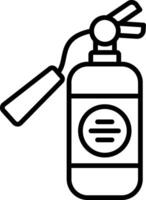 Fire Extinguisher Line Icon Design Element vector