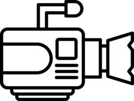 videocam Line Icon Design Element vector