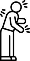 Parkinson Line Icon Design Element vector