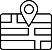 Area Line Icon Design Element vector
