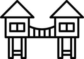 Playground Line Icon Design Element vector