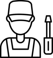 Mechanic Line Icon Design Element vector