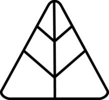 Pyramid Line Icon Design Element vector