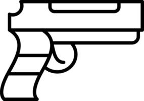 Trigger Line Icon Design Element vector