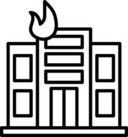 Building Line Icon Design Element vector