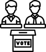 Elections Line Icon Design Element vector
