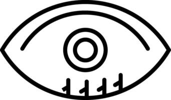 Eye Line Icon Design Element vector