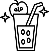 Juice Line Icon Design Element vector