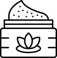 Body Scrub Line Icon Design Element vector