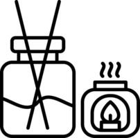 Aroma Line Icon Design Element vector