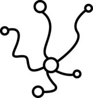 Neuron Line Icon Design Element vector