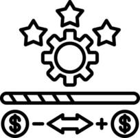 In Progress Line Icon Design Element vector
