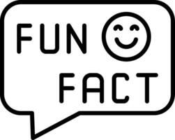 Fun Fact Icon Desing Element vector