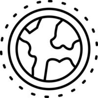 Earth Line Icon Design Element vector