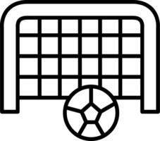 Football Goal Line Icon Design Element vector