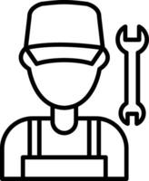Mechanic Line Icon Design Element vector