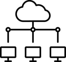Networking Line Icon Design Element vector