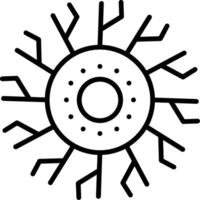 Microglia Line Icon Design Element vector