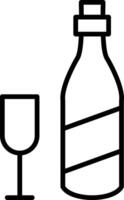 Alcohol Line Icon Design Element vector
