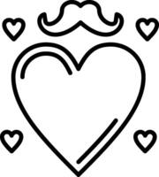 Heart Line Icon Design Element vector