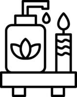 Spa Line Icon Design Element vector