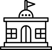 Government Line Icon Design Element vector