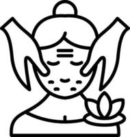 Massage Line Icon Design Element vector