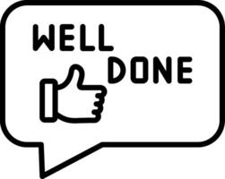 Well Done Icon Desing Element vector