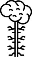 Nervous System Line Icon Design Element vector