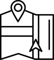 Gps Navigation Line Icon Design Element vector