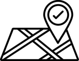 Correct Line Icon Design Element vector