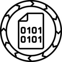 Data Line Icon Design Element vector