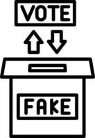 Fake Line Icon Design Element vector