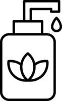 Lotion Line Icon Design Element vector