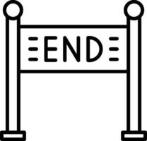 End Icon Desing Element vector