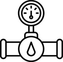 Valve Line Icon Design Element vector