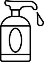 Spray Nozzle Line Icon Design Element vector
