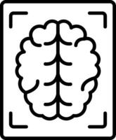 X Rays Line Icon Design Element vector