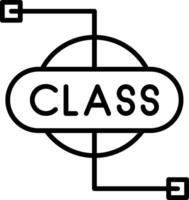 Class Line Icon Design Element vector