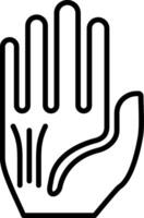 Hand Line Icon Design Element vector